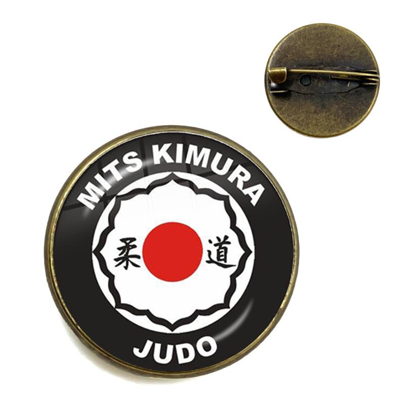 2021 Trendy Sports I Love Judo Brooches Pins Men Women Karate Jewelry High Quality Handmade Badge Brooch Gift