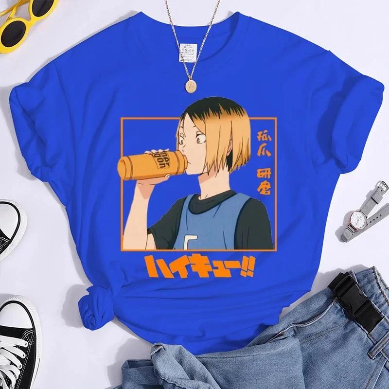 New Kozume Kenma Graphic Printed T Shirt Women Fashion Anime Harajuku T Shirt Summer Casual Round Neck Short Sleeve Top