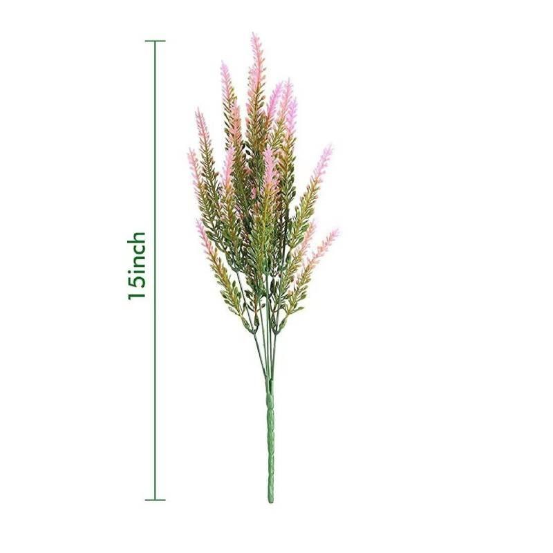 Lavender Artificial Flower Plant With Plastic Stems For Home Decor And Wedding Events