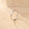 925 Sterling Silver You & Me Engraved Diamond Couple Rings - Unisex Personalized Design
