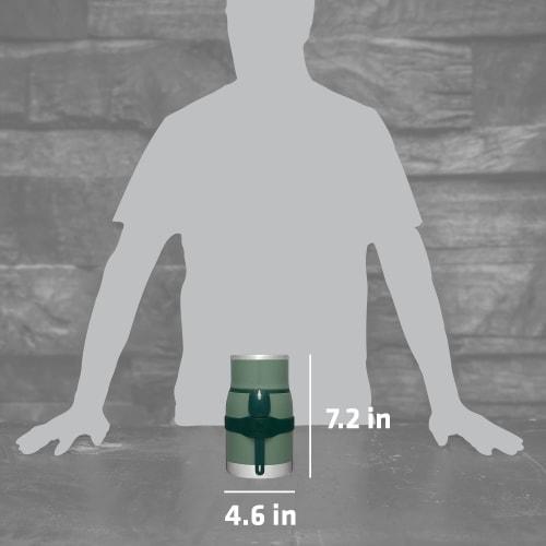 Stanley Adventure To-Go Food Jar and Spork, 24 oz | Vacuum Insulated Thermos Food Container | Wide Mouth Screw-On Lid | Stainless Steel | BPA Free | H