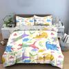 Colorful Cats and Floral Bedding Set Bedding Set with 1 Duvet Cover 2 Pillowcases Single Double King Queen, Gift
