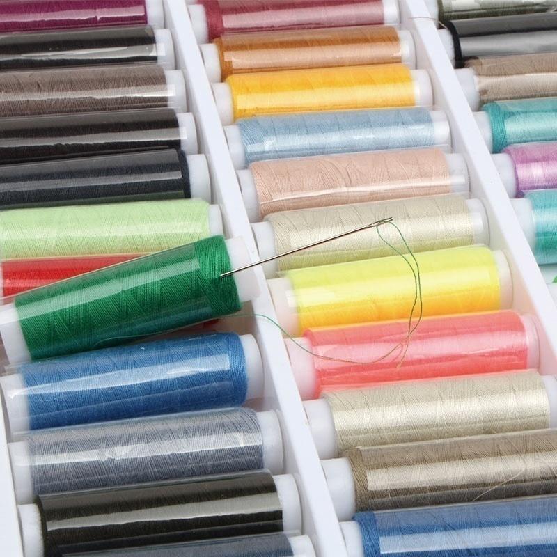 39Pcs /Mixed Colors Polyester Spool Sewing Thread Sewing Supplies  Sewing Machine Thread