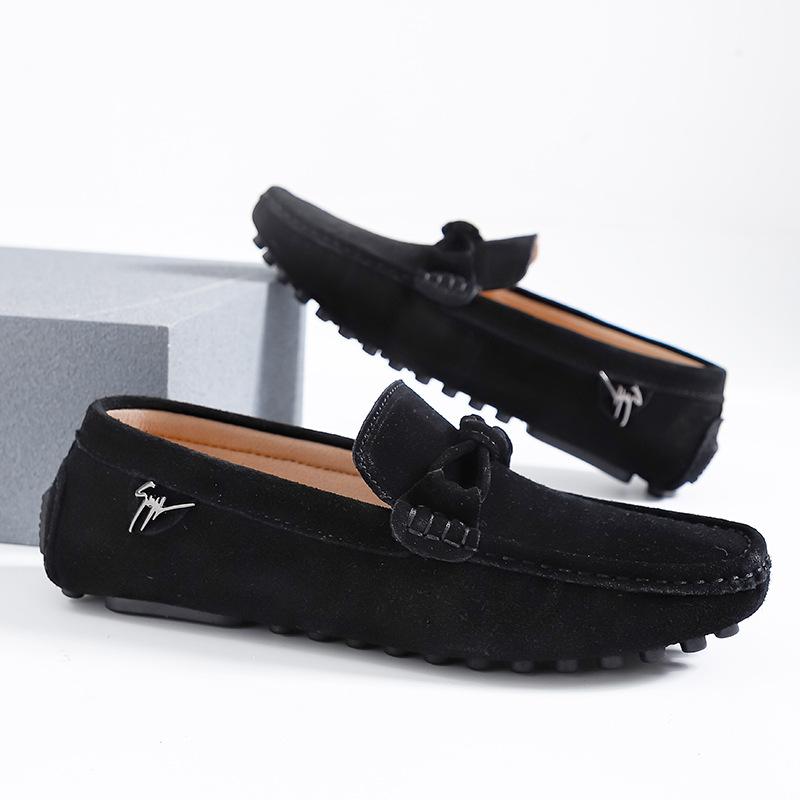 Doudou shoes men's Korean version personality breathable spring and summer spirit new matte youth one-pedal shoes tide