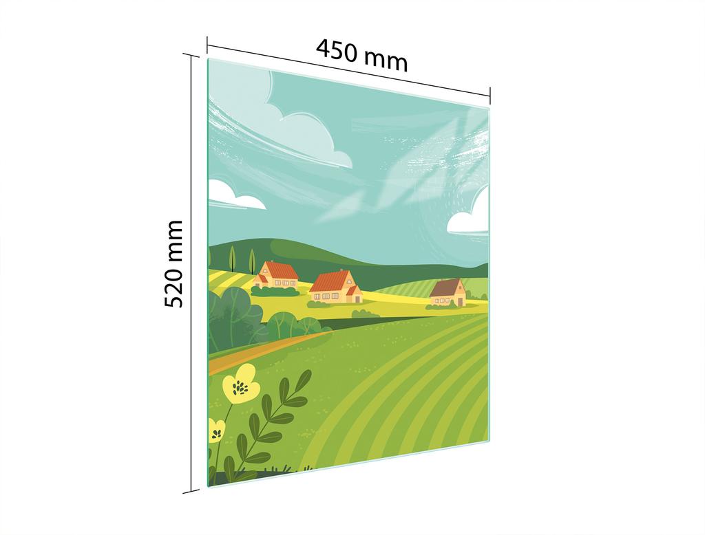SZKLANA DESKA DO KROJENIA 45x52 WIEŚ