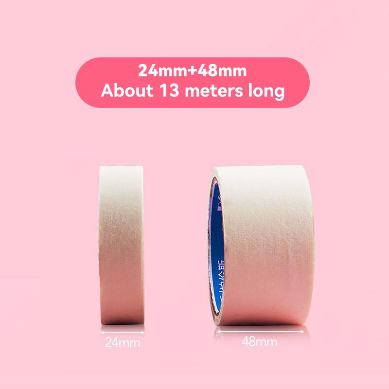 10mm-48mm Paper Fixation Masking Tape for Artist Sketch Watercolor Drawing Oil Painting School Supplie 13M Sticky Traceless Tape