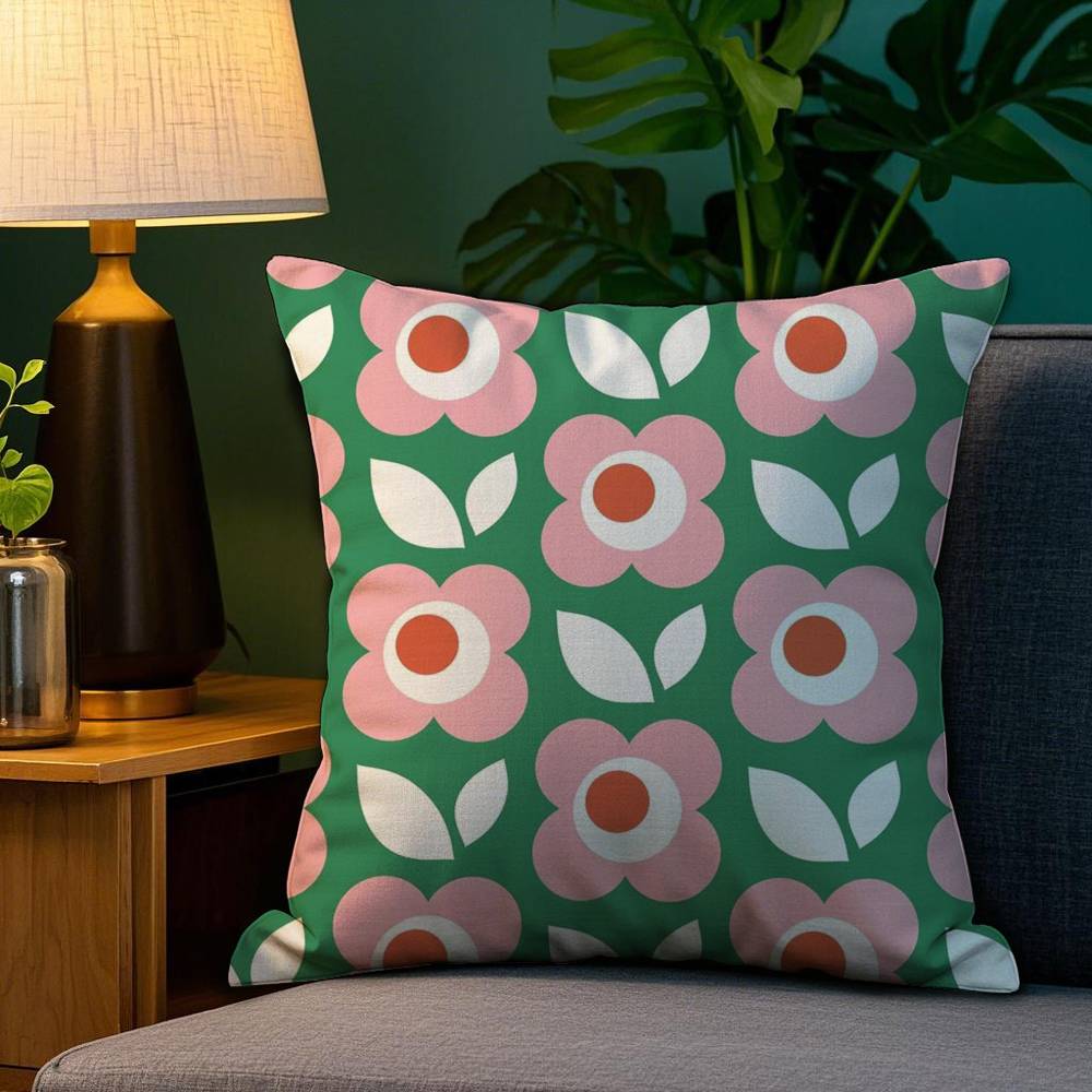 Luxury Pillow Case Sofa Living Room Bedroom Double-sided Printing Brand O-Orla Kiely Square Cushion Nap Time Pillow Case