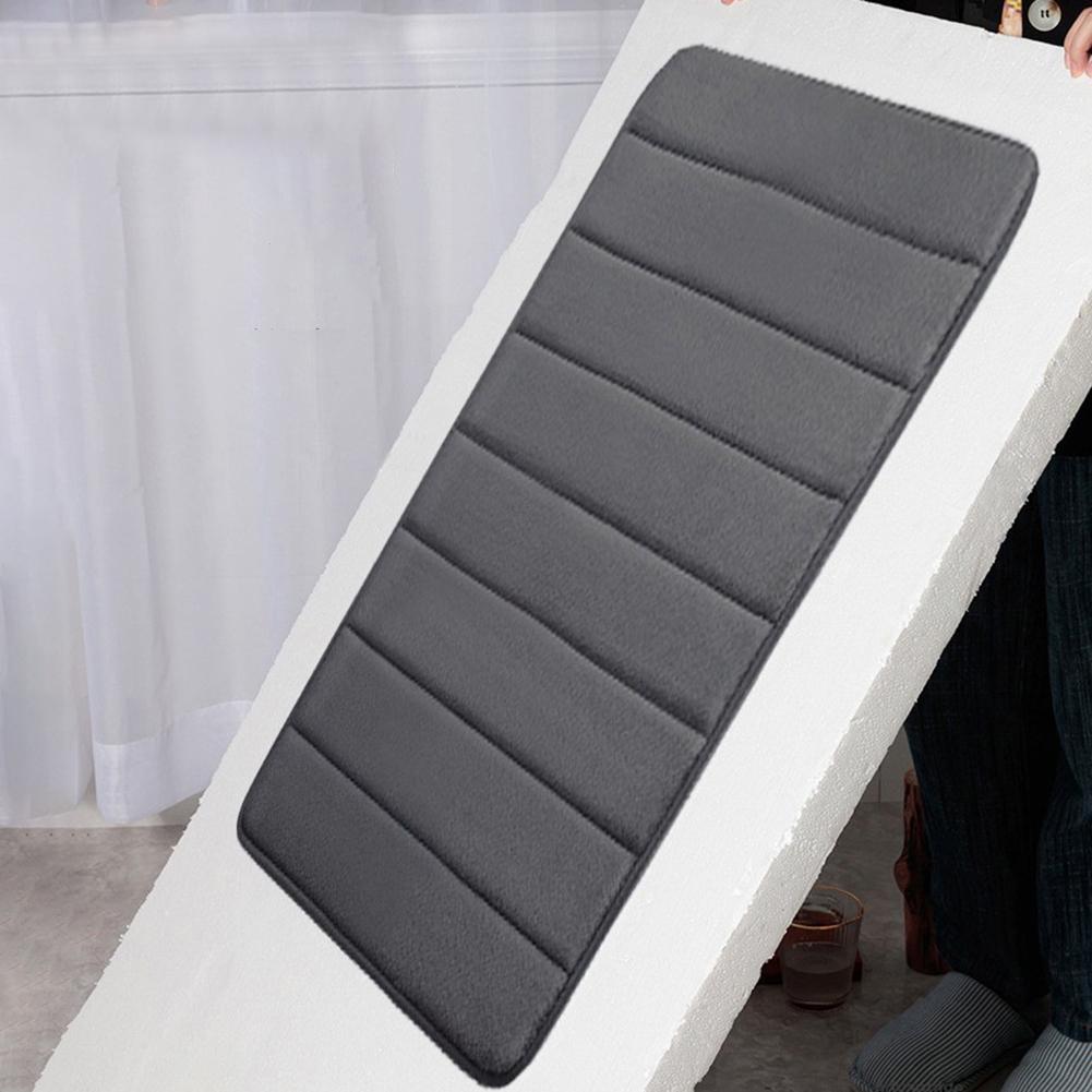 3Pcs Memory Foam Bathroom Mats and Rugs Sets Extra Absorbent U-Shaped Rug Machine Washable Floor Door Mat Bathroom Accessories