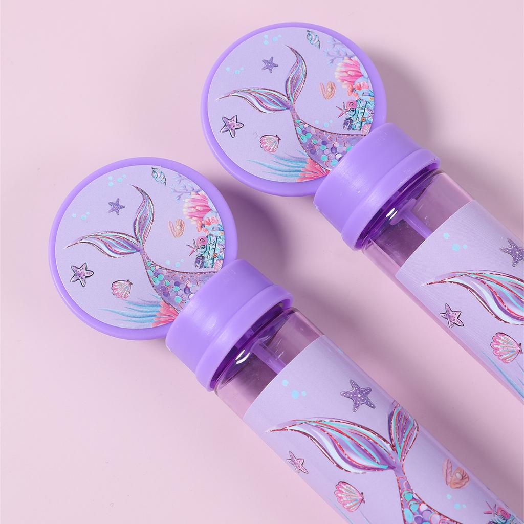 10pcs Mermaid Bubble Tube Soap Bottle Little Mermaid Birthday Party Decor Wedding Guests Gifts Baby Shower Kids Favors Toys