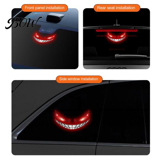 Einfach zu installierendes Saugnapflicht, Solare Auto-Fensterleuchte, Dynamische blinkende LED-Lampe, Automatischer Außen-Glow, Kabelloses Dämonenauge, Atmend