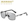 aoron Polarisierte Sonnenbrille Modische Herren-Farbwechselnde Krötenbrille Nachtsicht Fahrsonnenbrille