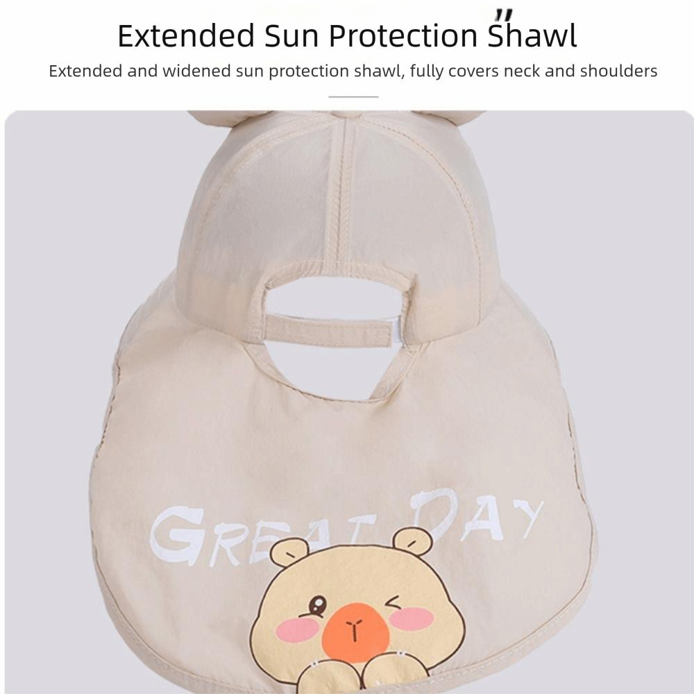 Whistle~ Extended Shawl Kids Whistle Sunscreen Hat Sun Protection Summer Sunshade Hat  Spring