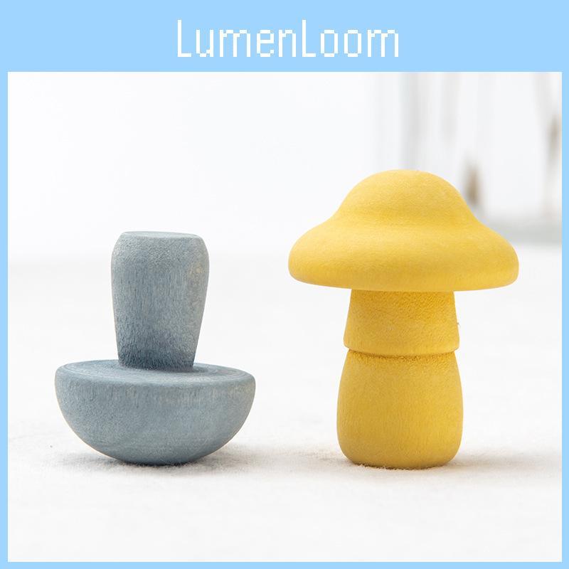 Wooden Mushroom Picking Game For Early Education And Focus Training