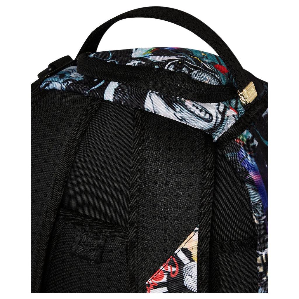 Sprayground x Batman Collaboration Logo Pattern Print Polyester Backpack Men backpack Multicolor W1135810