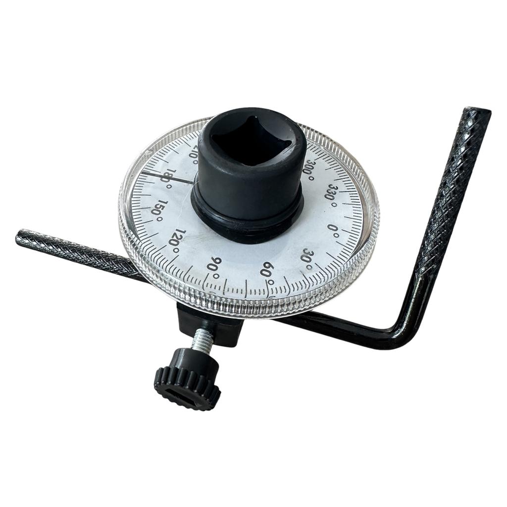 1/2 Inch 360° Adjustable Drive Torque Meter 2 Degree Increment Marker Drive Torque Measuring Tool Heavy Duty Torque Gauges