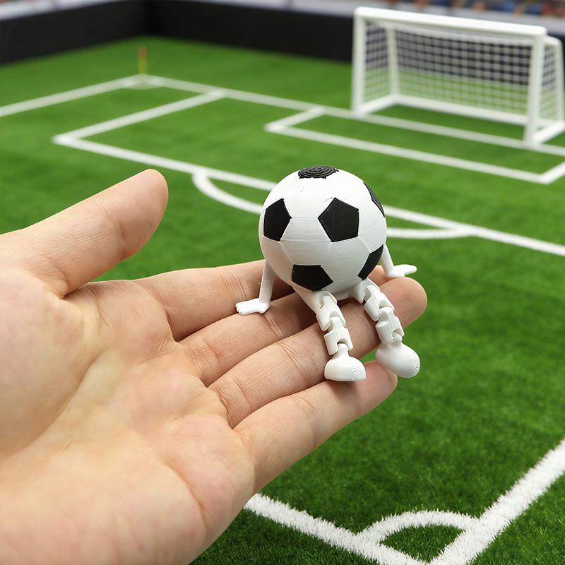 3D Printed Soccor 3D Printed Ball Ornament Desk Accessories Home Decor Soccer Game Gifts Funny Party Favors