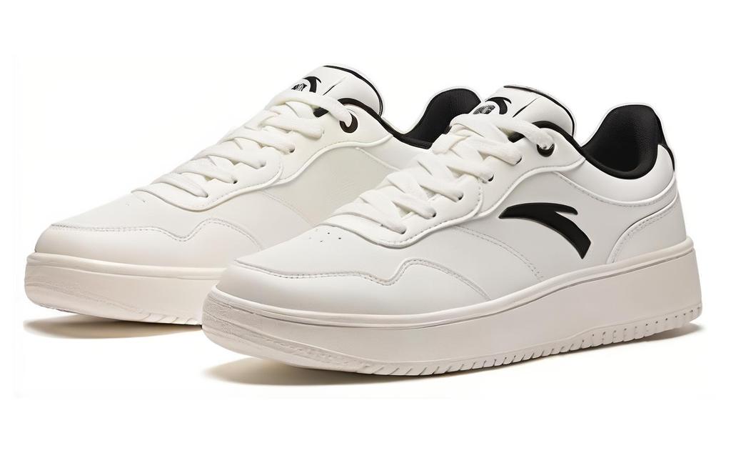 Anta Breathable Abrasion Resistant Low Top Casual Shoes Men's White