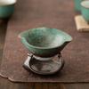 Retro Tea Leaf Filter Kiln Baked Tea Separator Tea Filter Ceramic Tea Strainers  Office