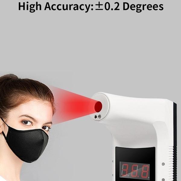 Wall-Mounted Infrared Thermometer Non-contact Hanging Thermometer for Offices Shops Schools
