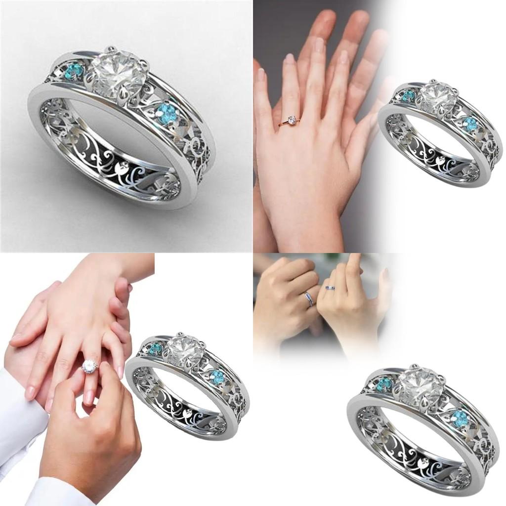 Vintage Inspired Brass Steel Ring Featuring Blue Sapphire And Cubic Zirconia For Fashion Lovers