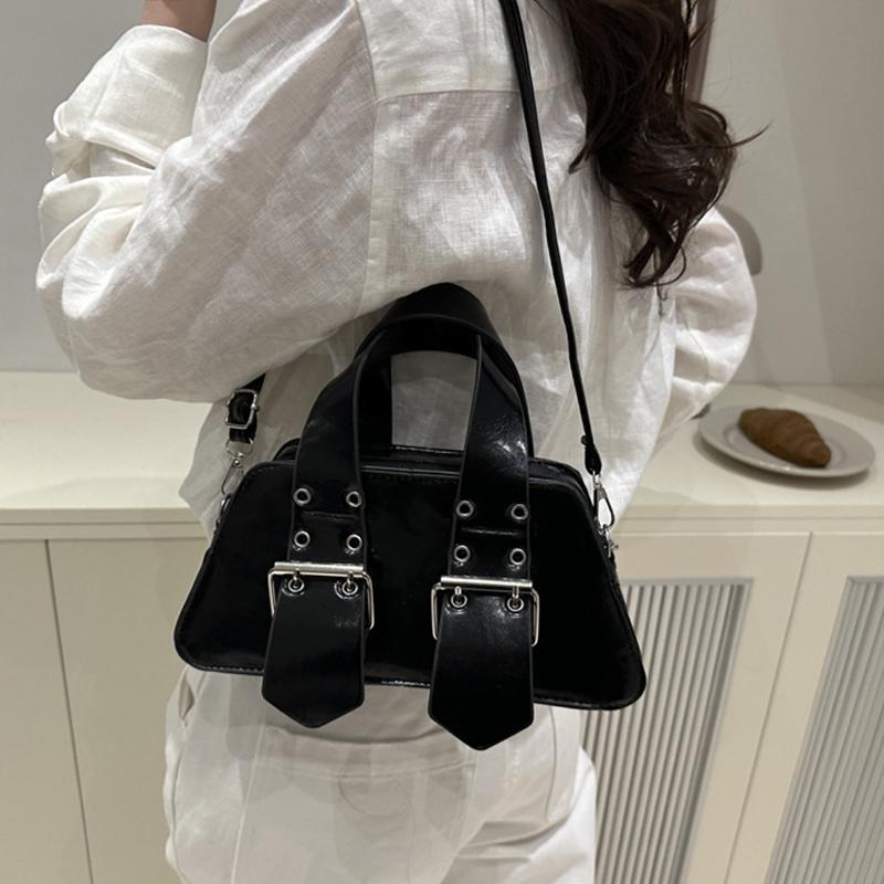 Modedesigner Schnalle Umhängetasche Vintage Luxus Crossbody Tasche Y2k Gothic PU Leder Kleine Geldbörse und Handtasche