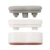 4Pcs Toilet Seat Risers Adjustable Height Bidet Pads with Strong Adhesion