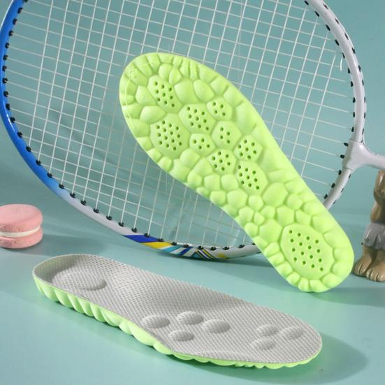1 Pair Memory Foam Kids Insoles Breathable Moisture-Absorbing Sports Insole Shock Absorption Insoles for Boys Girls