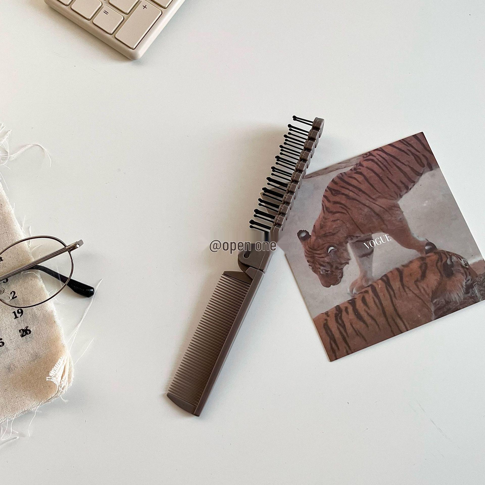 Двусторонний антистатический складной карманный гребень для путешествий и общежитий