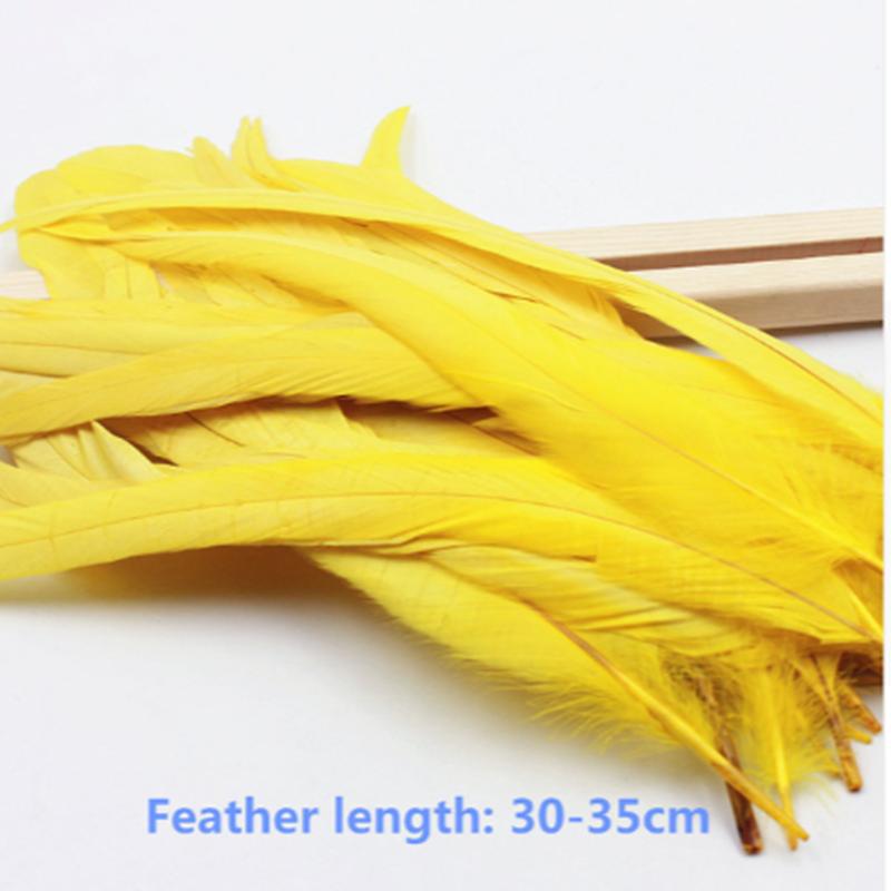 10Pcs/Lot Natural Rooster Tail Feathers 30-35Cm 12-14" Pheasant Feathers For Crafts Wedding Decoration Diy Clothes Plumas