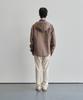 Horlisun Breeze Typewriter Check Hood Jacket Beige
