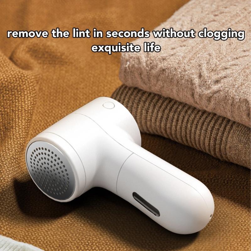 6 Blades Sweater Shaver 5 Speeds USB Rechargeable Strong Suction High Safety Portable Fabric Shaver Household