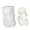 Squinting Hare Silicone Candle Molds Heat Resistant Silicone Mould for Resin Casting Candle Soap Easter Decoration
