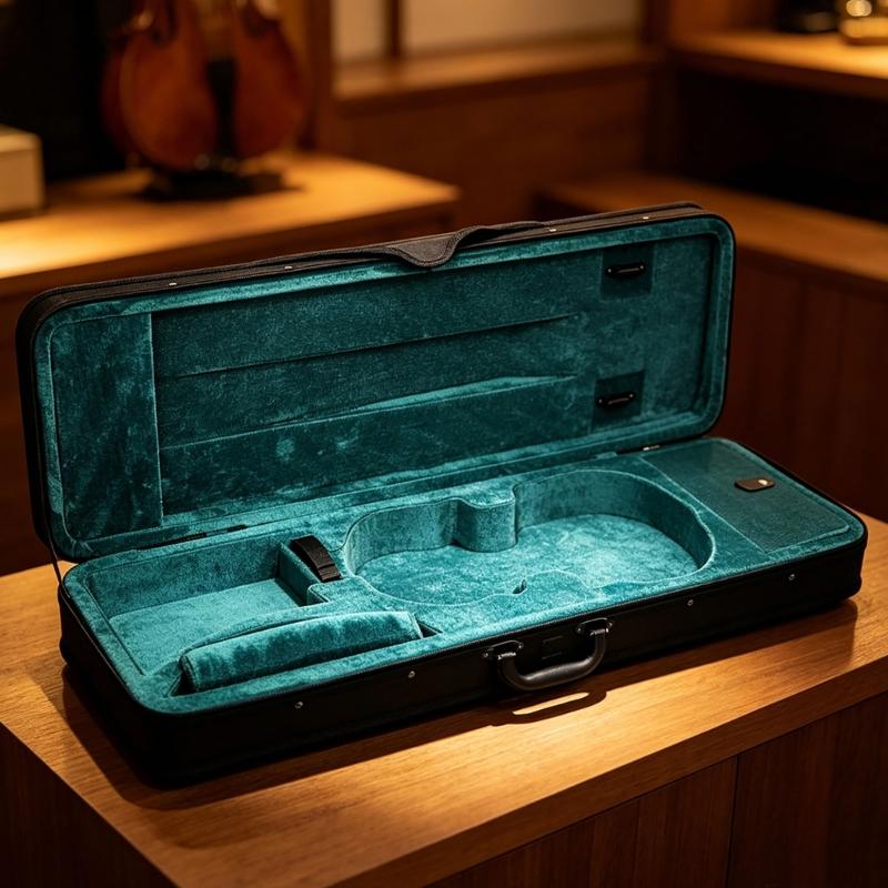 Oxford Fabric Violin Carry Transport Case With Shockproof Padding And Adjustable Shoulder Strap For 1/4 To 4/4 Violins