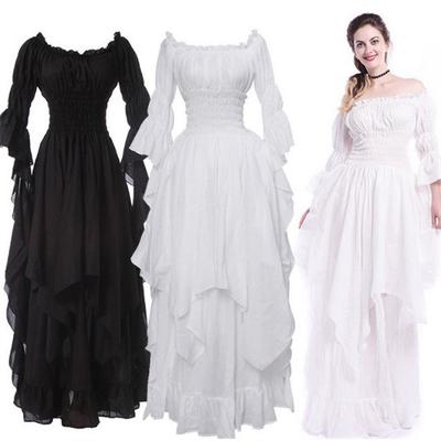 Spitze Schlagärmel Retro Gothic Kleid Cosplay Abschlussball Prinzessin