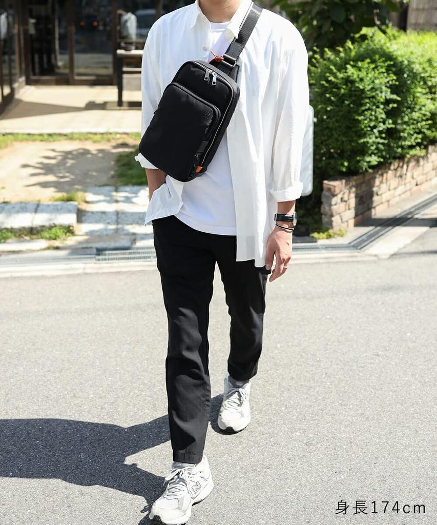 Bag 936911 [IS/IT] Men's One-Shoulder (Front) No. (Black)