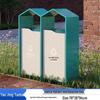 Commercial Large Stainless Steel Outdoor Trash Can for Parks and Streets