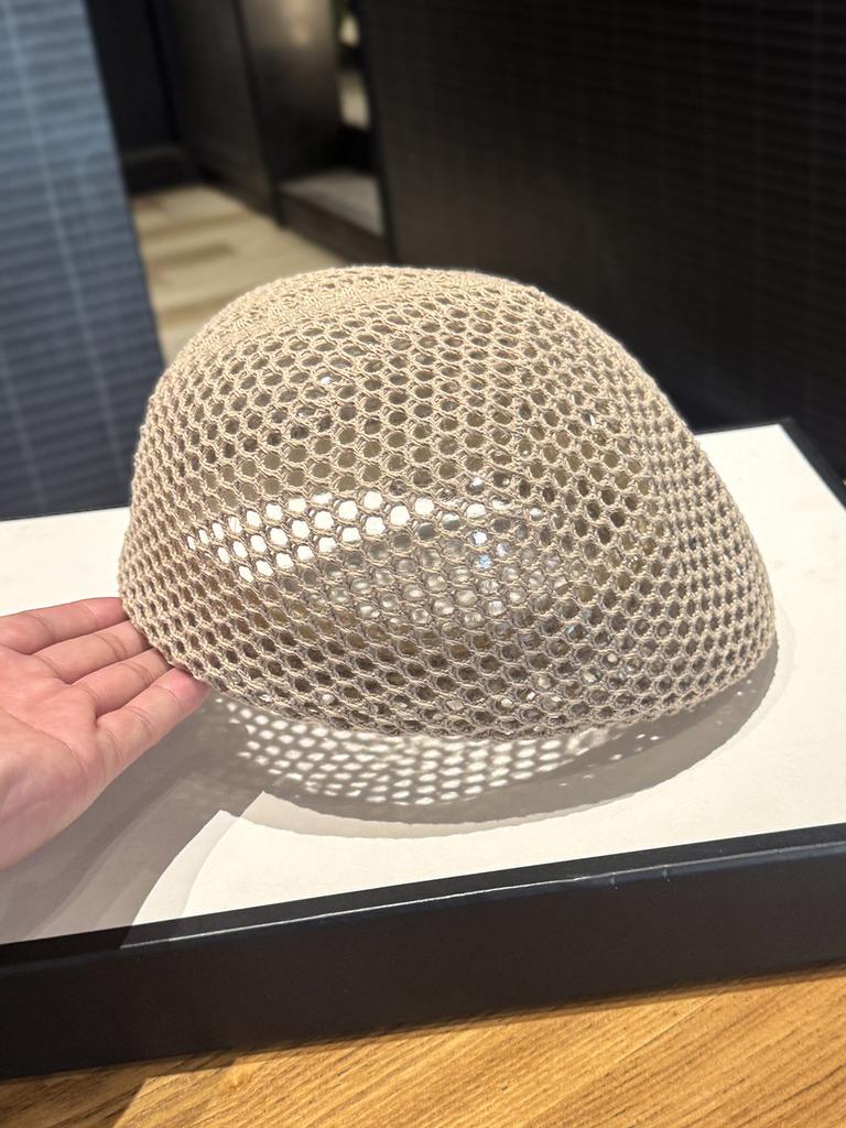 Korean Fashion Hollow out Beret for Children Summer Thin Style Breathable Reverse Front Artist Cap
