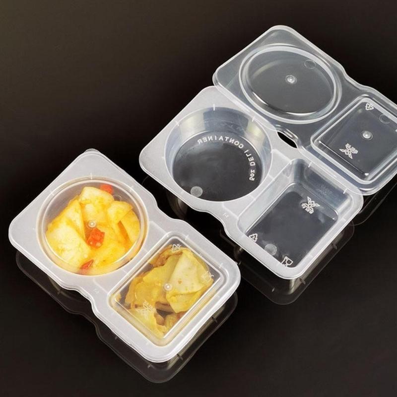 Small Food Container Sauce Box Sauce Container Sauce Dips Holders Seasoning Box Snacks Container Suitable for Sauce