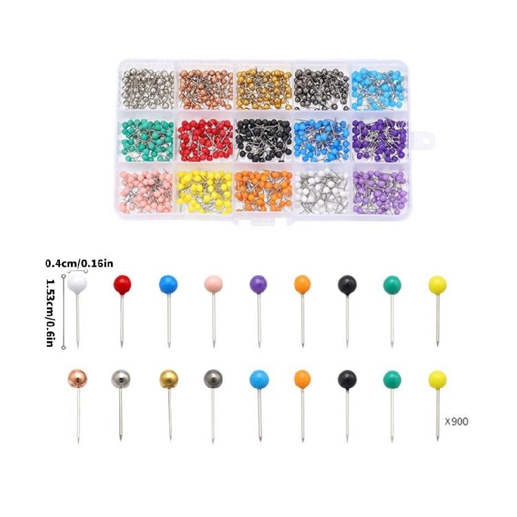 200/500/900 Stück 4 mm Rundkopf Nähnadeln Mehrfarbig Quilting Positionierungsnadeln Für Näharbeiten Stoff Nähprojekt