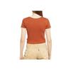 Levis Printed Logo Slim Fit Comfortable Ribbed Round Neck Short Sleeve T-Shirt Women T-Shirts Brown A3523-0131