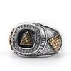 Retro Golden Eye of Providence Large Ring For Men Punk Gothic Open Ring Handmade  Rock Hiphop Biker Accessories Man Gift