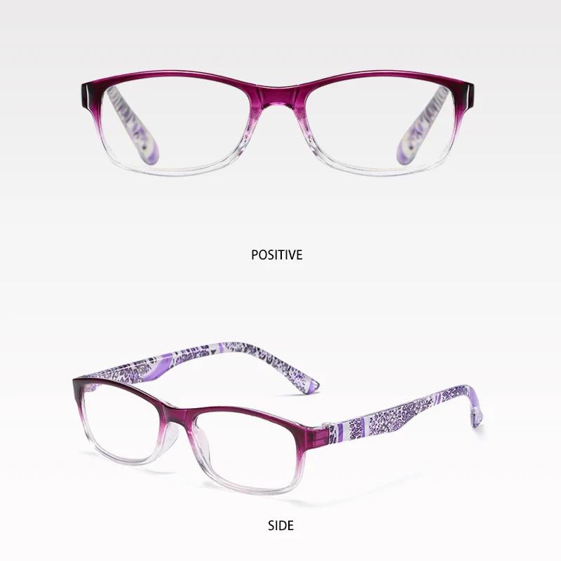 New Women Reading Glasses Vintage Printing Eyeglasses Frame Optical Computer Presbyopia Eyewear +1.0 to +2.5