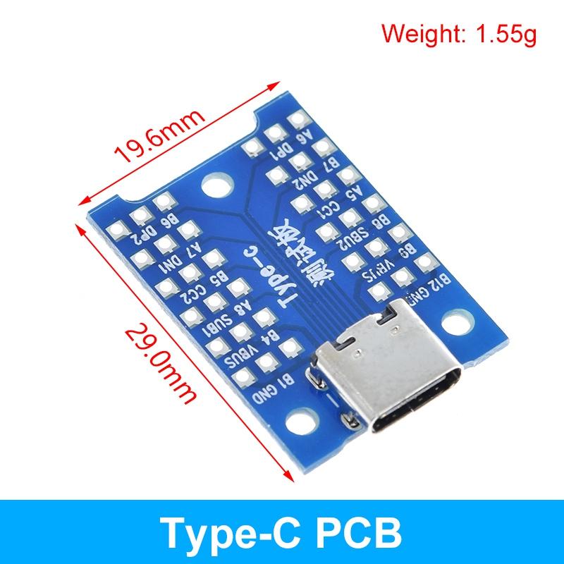5/10 Stück USB-Stecker / Mini-Micro-USB auf DIP-Buchse Adapter 2,54 Stecker B Typ-C USB 2.0 3.0 Buchse Konverter