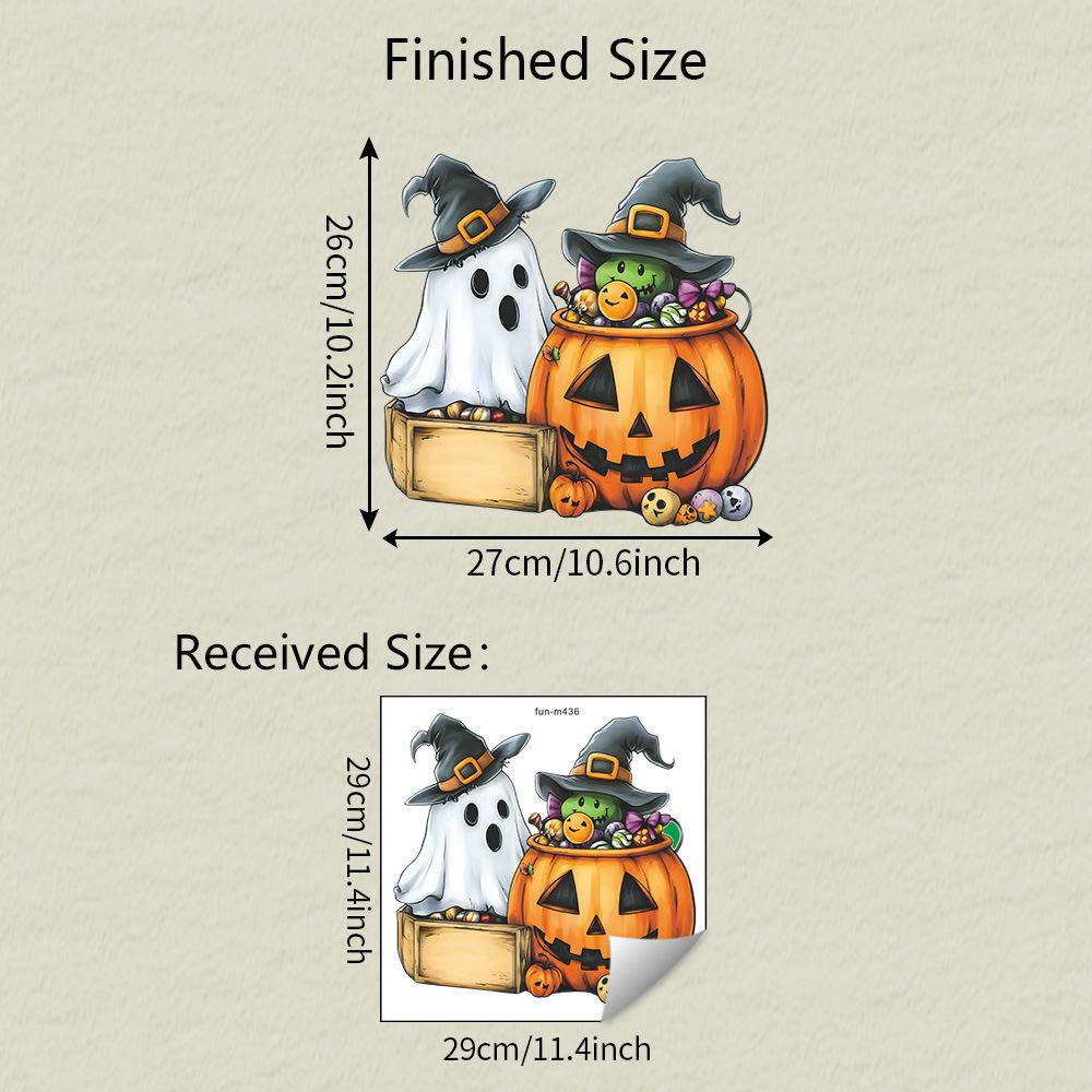 

Хэллоуин Мультяшный Призрак Тыква Ванная Туалет и Наклейки на Туалет для Украшения