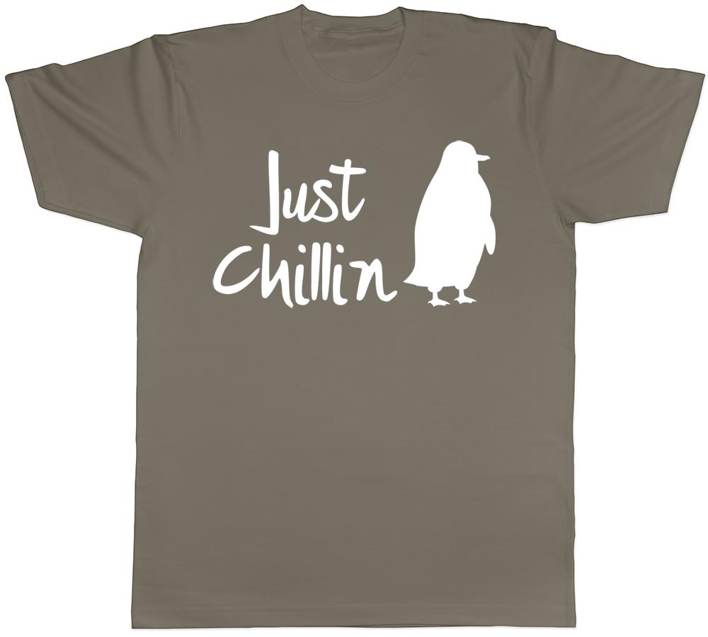 Just Chillin Penguin Unisexs Unisexs Ladies Unisex TShirt