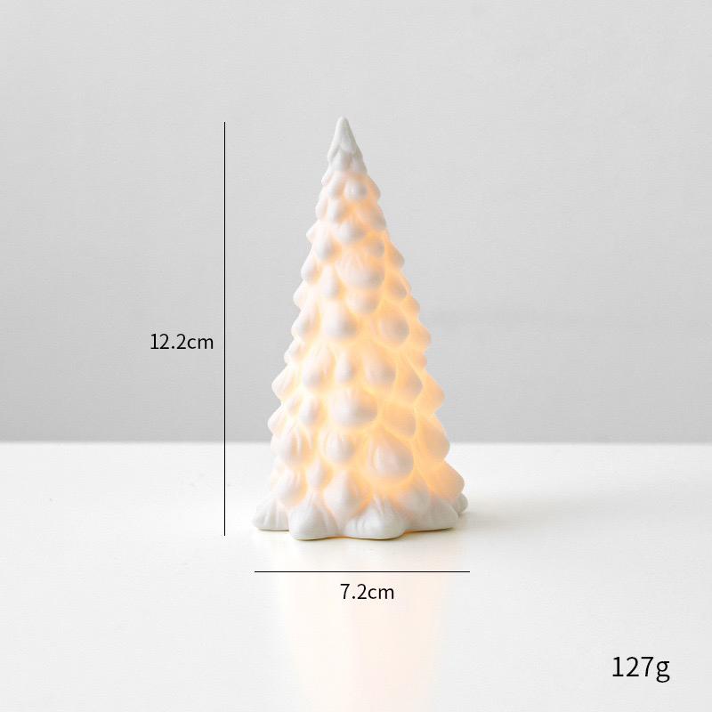 

Белое керамическое украшение на елку, Новогоднее праздничное настольное украшение для дома, Декоративный подарок Other