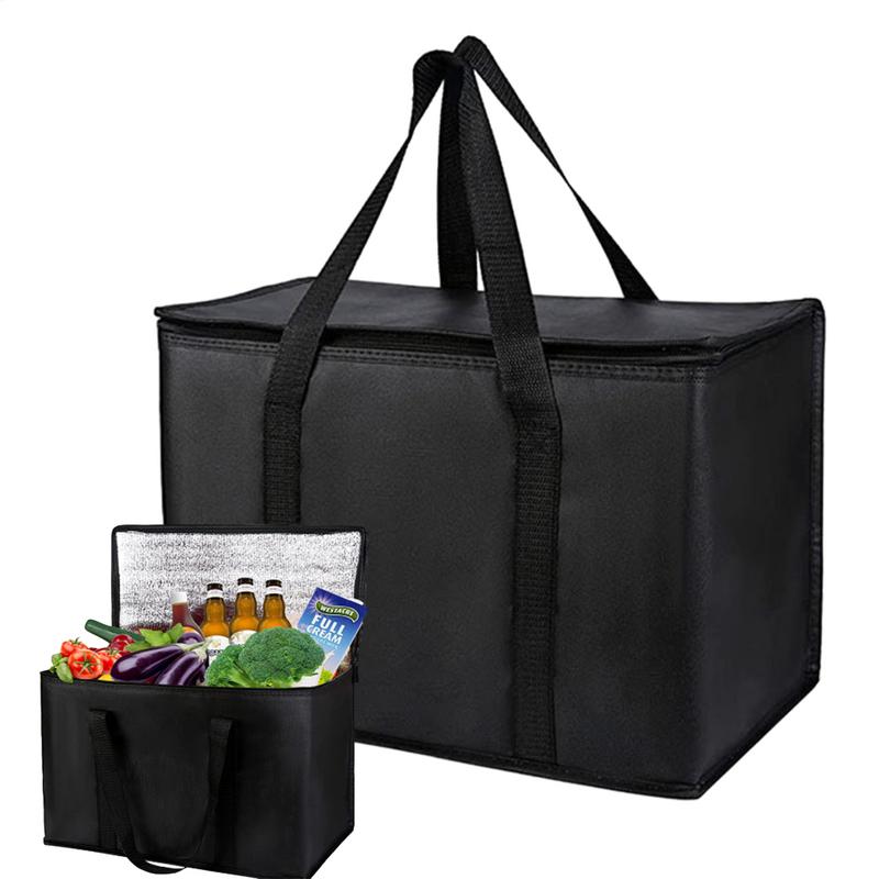 Insulated Thermal Cooler Bag Insulation To Keep Cold Large Capacity Portable Lunch Bag Zip Picnic Camping Tin Foil Food Bag
