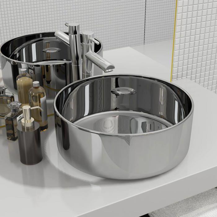 VidaXL Washbasin Hand Basin Countertop Basin Top-Mount Basin Sink Bathroom Interior Washroom Toilet Cabin Home 143499