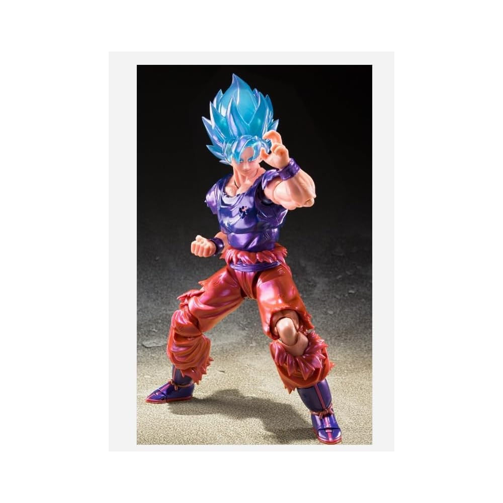 V Jump S.H.Figuarts Super Saiyan God Son Goku Kaioken Action Figure 15 cm Collectible Toy