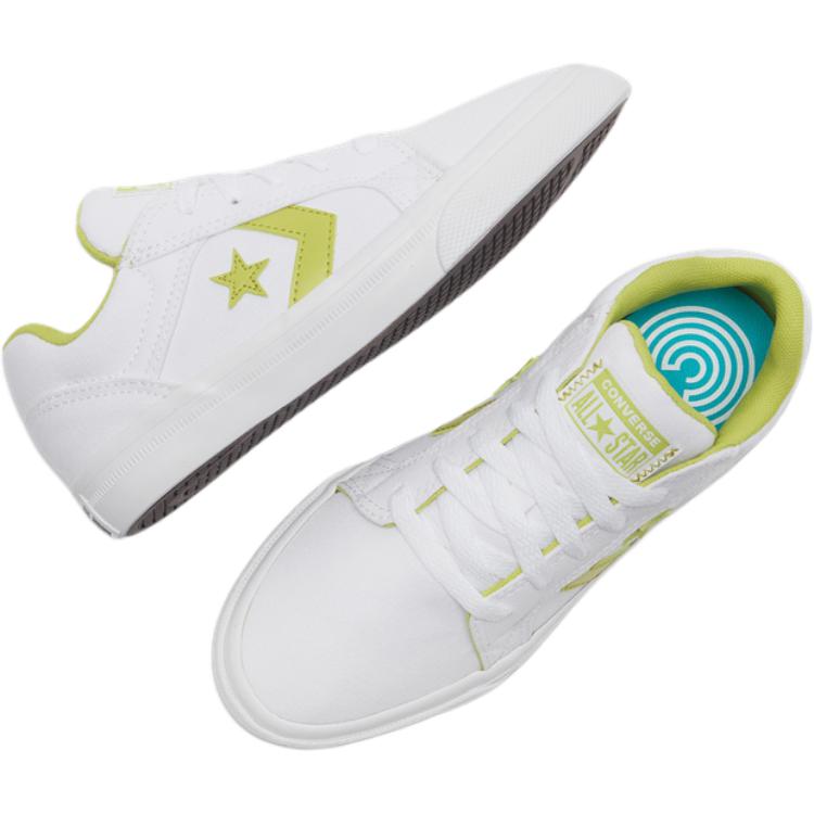 Converse El Distrito 2.0 Trendy Versatile Thin Sole Non-slip Durable Lightweight Low-top Skate Shoes Unisex White